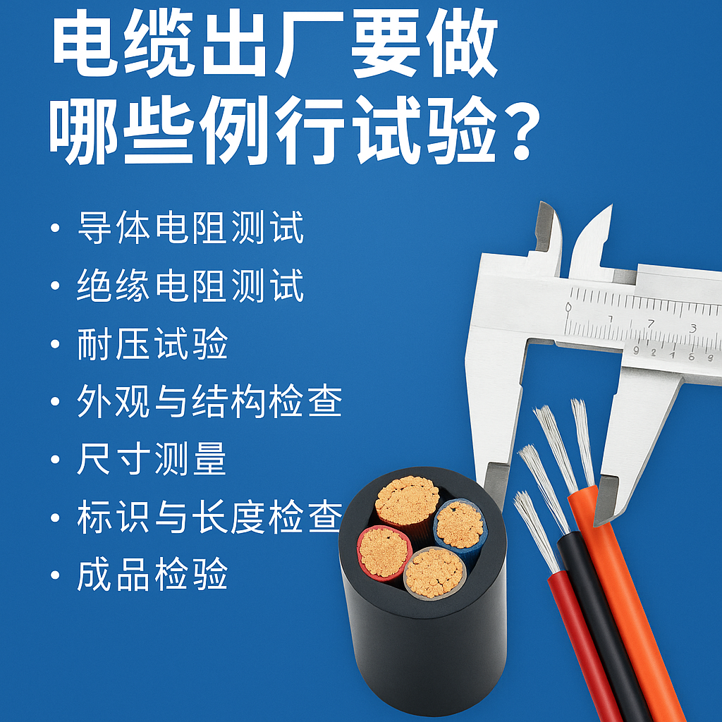 电缆出厂要做哪些例行试验？？？？？？？？一文讲清最要害的7项检测