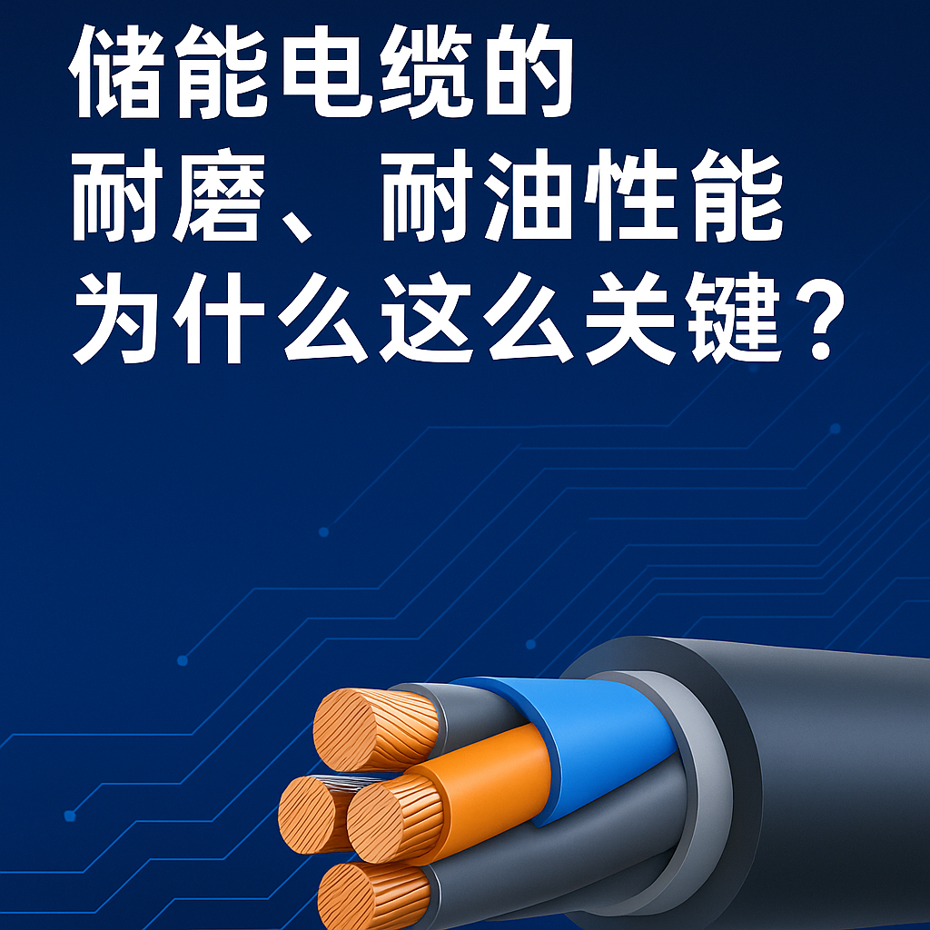 储能电缆的耐磨、耐油性能为什么这么要害？？？？？真实工况告诉你谜底