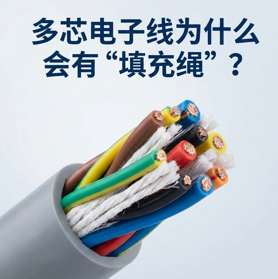 多芯电子线为什么会有“填充绳”？？？？？