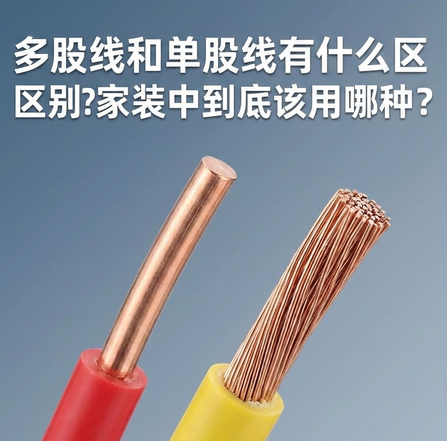 家装电线选单股(BV)照旧多股(BVR)？？？？？